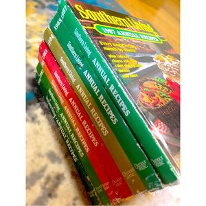 Set of 7 1980s Southern Living Recipe Book Vintage Cookbook